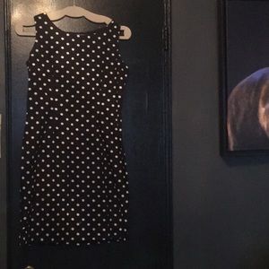 Polka dot shift dress